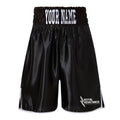Royal Resistance Satin Boxing Shorts - Black/White