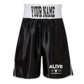 Alive Abc Boxing Shorts - Black/White