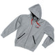 Carbon Claw Long Sleeve Zip Up Hoodie - Grey