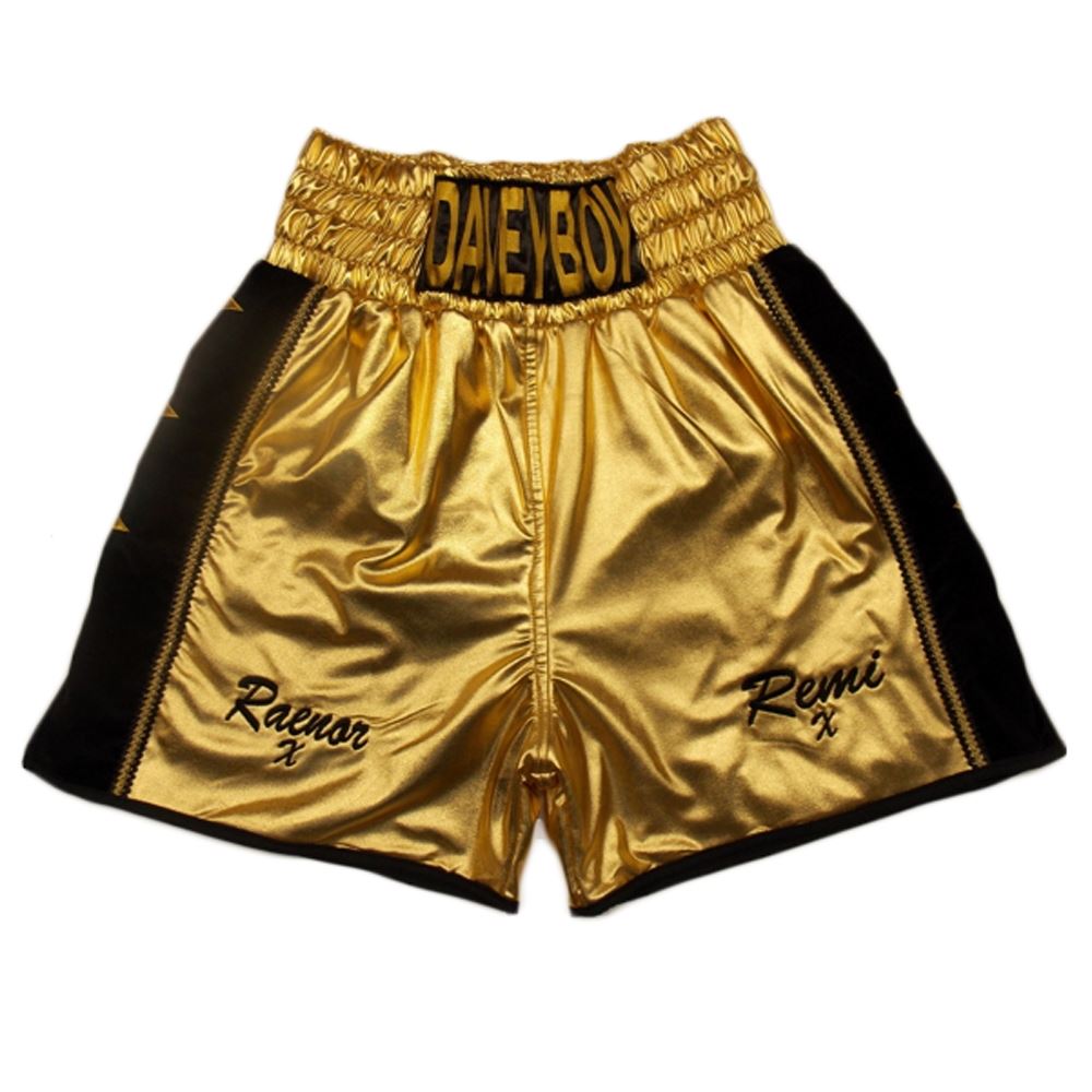 Custom Made Velvet And Wetlook Boxing Shorts