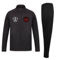 Arena Bournemouth Slim Fit Poly Tracksuit - Black/Black