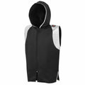Leather Shoulders Boxing Ring Jacket - Black/Silver