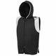 Leather Shoulders Boxing Ring Jacket - Black/Silver