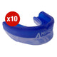 Multi-Buy - 10 X Ampro Air Flow Gel Mouthguard - Royal/Clear