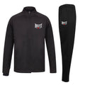 Boxfit Embroidered Logo Slim Fit Poly Tracksuit - Black/Black
