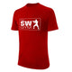 Pro Sw Gym Tee - Red/White