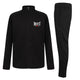 Boxfit Kids Embroidered Logo Slim Fit Poly Tracksuit - Black/Black