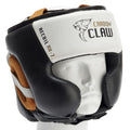 Carbon Claw Recoil Rx-7 Leather Headguard - Black/White