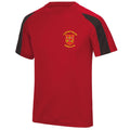LLantwit Major Boxing Club Kids Contrast Poly T-Shirt - Red/Black