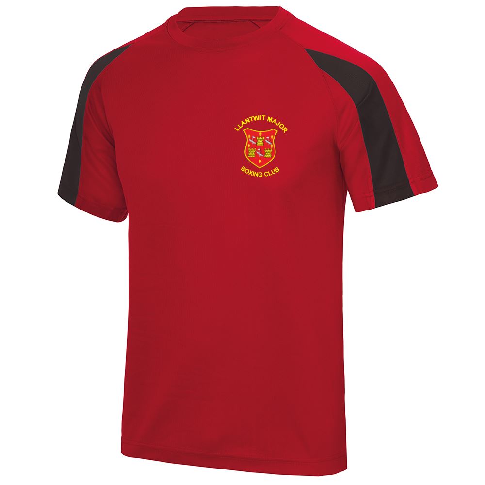 LLantwit Major Boxing Club Kids Contrast Poly T-Shirt