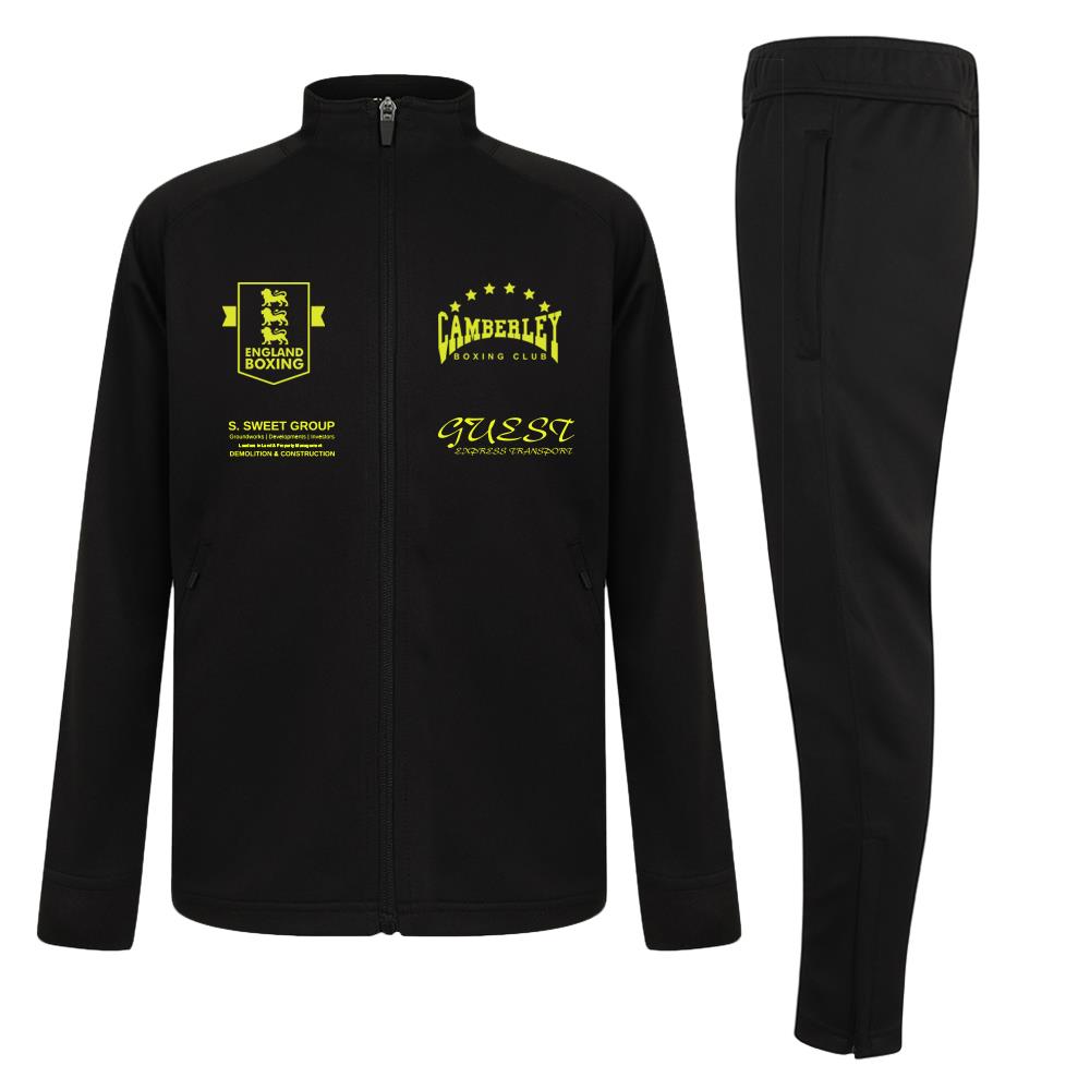 Camberley Boxing Club Kids Slim Fit Poly Tracksuit
