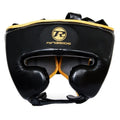 Ringside Pro Fitness PU Metallic Head Guard - Metallic Black/Gold