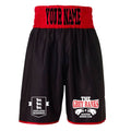 Grey Ranks Abc Satin Boxing Shorts - Black/Red