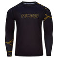 Fumetsu Kintsugi Long Sleeve Rash Guard - Black/Gold
