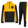 Sport Karate Kids 1/4 Top Tracksuit - Black/Yellow