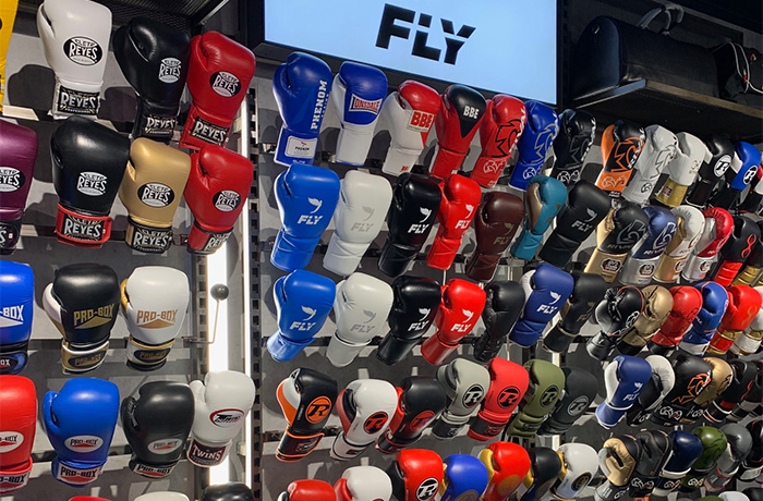 The extension range of boxing gloves at Boxfit